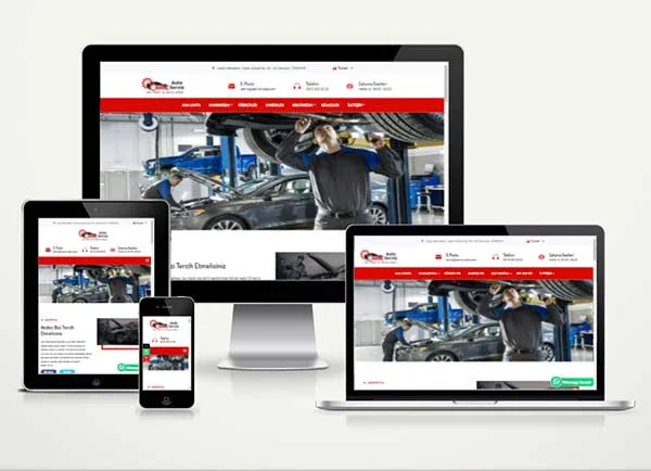 Oto Servis ve Tamir Web Tasarımı